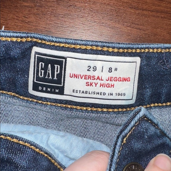 Gap Sky High Universal Jegging in Size 8 (Dark Indigo) - Picture 5 of 8